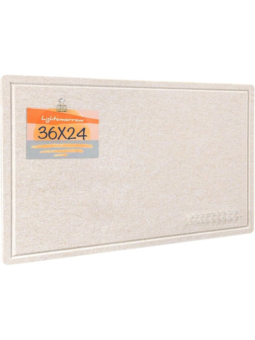 36x24 Felt Bulletin Board - Stylish Decorative Pin Board for Home & Office Use